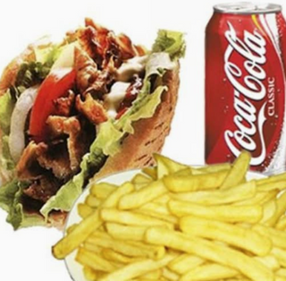 Menú Kebab Pollo Pan Pita Completo