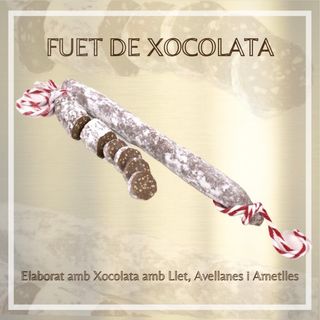 Fuet De Chocolate Con Leche Y Frutos Secos (170 G.)
