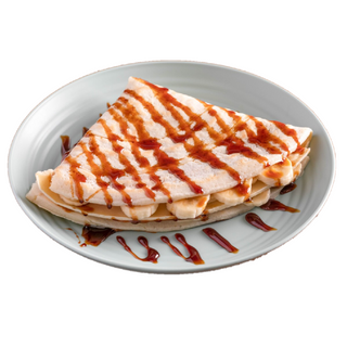 Panqueque de dulce de leche con plátano 