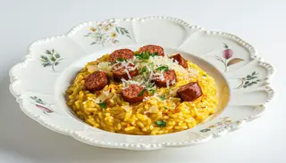 Risotto cu salsiccia si sofran