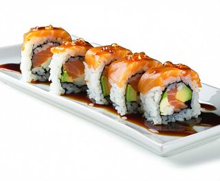 Uramaki burrata roll