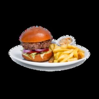 Classic Beef Burger + Hibiscus Lemonade