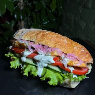 ჩაბატა ქათმის სტეიკით