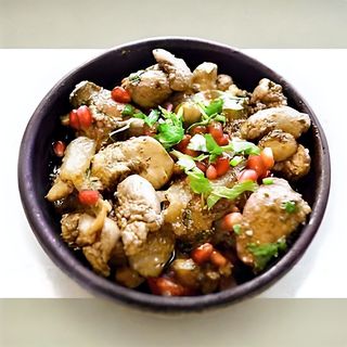 ქათმის გულ-ღვიძლი კეცზე