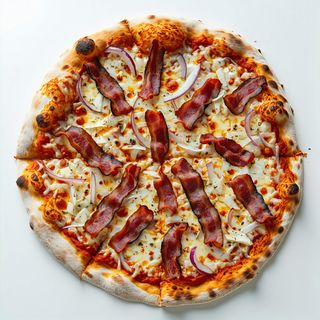 Pizza rossa amatriciana