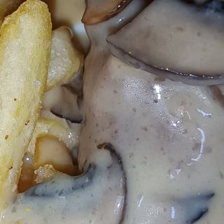 Entrecot con salsa de champiñones