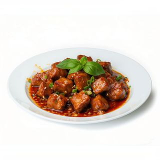 Cerdo con salsa picante