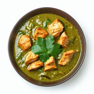 51V.Pollo Al Curry Thai Verde (Picante)
