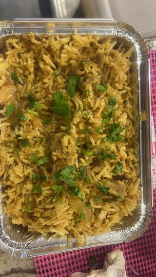 Pollo curry con arroz 