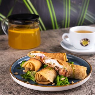 Блины с семгой