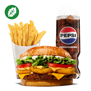 Spicy Cayenne Plant-Based Whopper Burger Zestaw