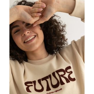Sudadera Future Beige