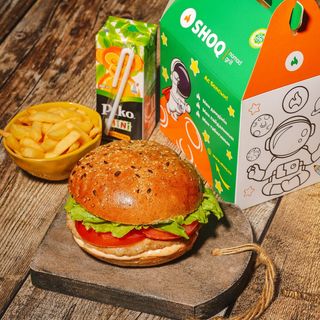 Детский обед с бургером Говяжий