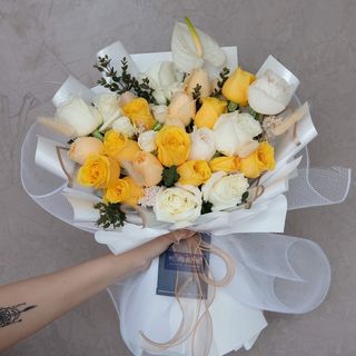 ვარდი,ჯუჯა ვარდი ევკალიპტი ანტორიუმი 