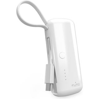 Powerbank Puro Power Link 5000 Mah Con Cable Integrado Usb-C Blanco - 8018417469848