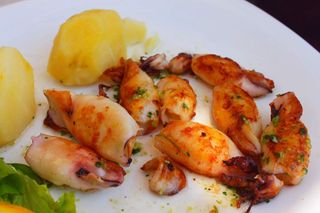 Lignje na žaru *posno