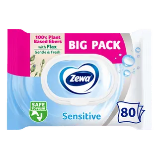 Туалетний папір Zewa Pure Moist вологий (80шт)