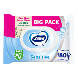 Туалетний папір Zewa Pure Moist вологий (80шт)