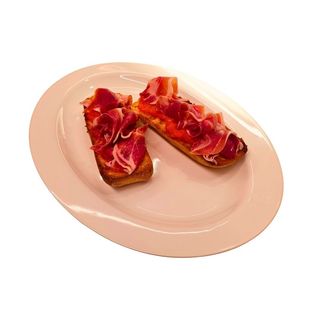 Tostada Tomate y Jamón (Pan Cristal o Pan Semillas)