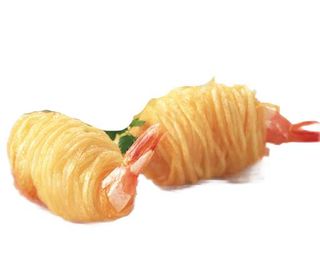 Gamberi avvolti in filo di patate 2 pezzi