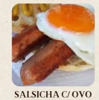 Salsicha com ovo (meia dose)