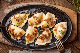 Жареные вареники с картофелем (25 шт.)