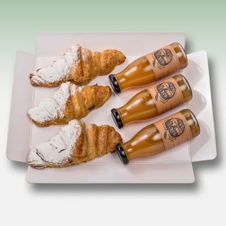 Pack Croissant Crema De Avellanas (3 Uds.) + Zumo Ecológico (3 Uds.)