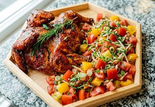 Whole Chicken and Salad