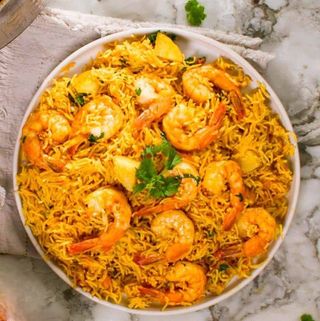 Namaskar Prawns Biryani