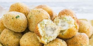 Crocchette di patate gorgonzola e salsiccia