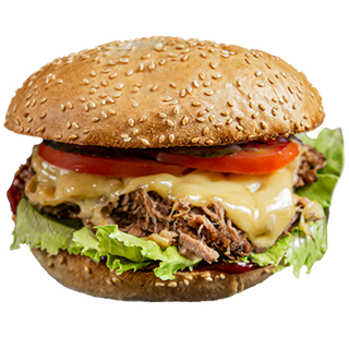 Burger z szarpana wołowina