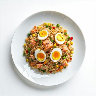 119 Riso saltato con salmone