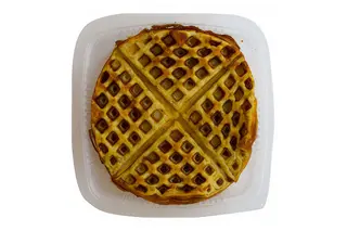 Banana waffles proteici
