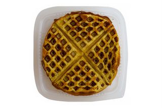 Banana waffles proteici