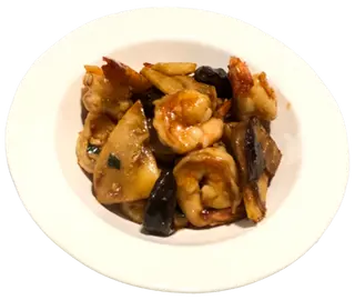 75. Gambas Con Bambú Y Setas Chinas