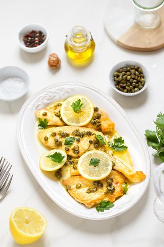 Escalopes De Poulet  Au Citron