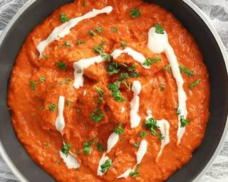 Butter chicken with rice