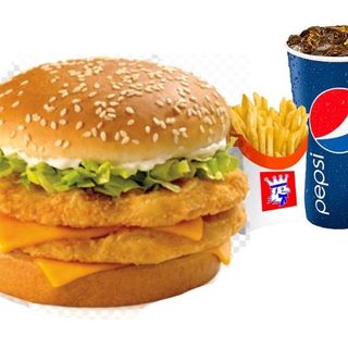 Double chicken burger Menu