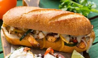 Sandwich fajitas poulet