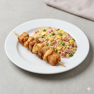 Pincho Frito Con Tres Delicias