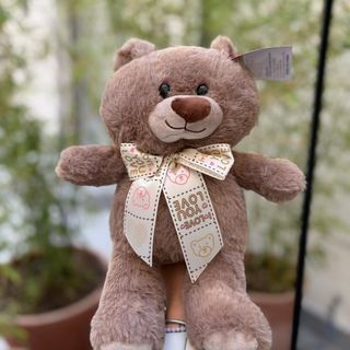 Peluche Oso Marron con Lazo