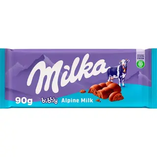 CHOCO MILKA BUBBLY  100G
