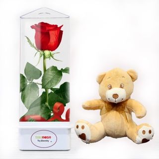 Rosa Eterna ROJA & CORAZ 70R