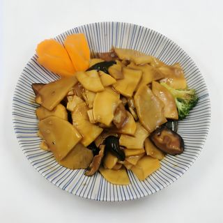 34B. Bambú Y Setas Chinas Salteadas