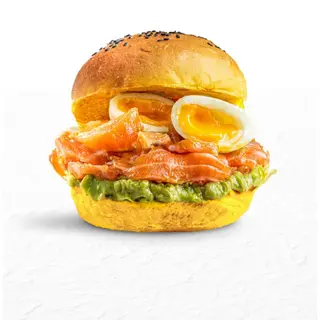 Salmon bun bowl