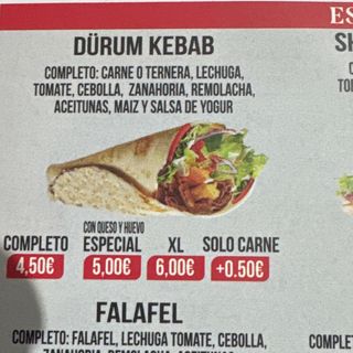 Durum Kebab Completo