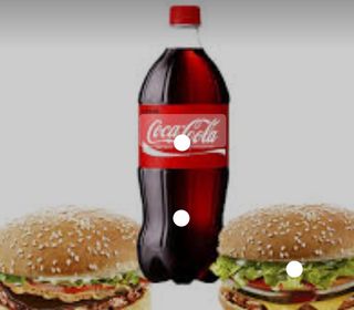 Бургер з куркою+бургер зі свининою+кола 0.33