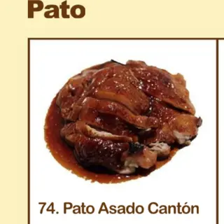 74. Pato asado Cantón