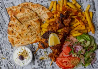 Zestaw souvlaki z karkówką