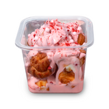 Профітролі полуничне морозиво